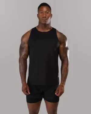 AeroFlex Tank - Black Sweat Wicking Properties