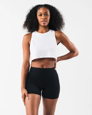 LDB Muscle Tank - Optic White single - layer storage