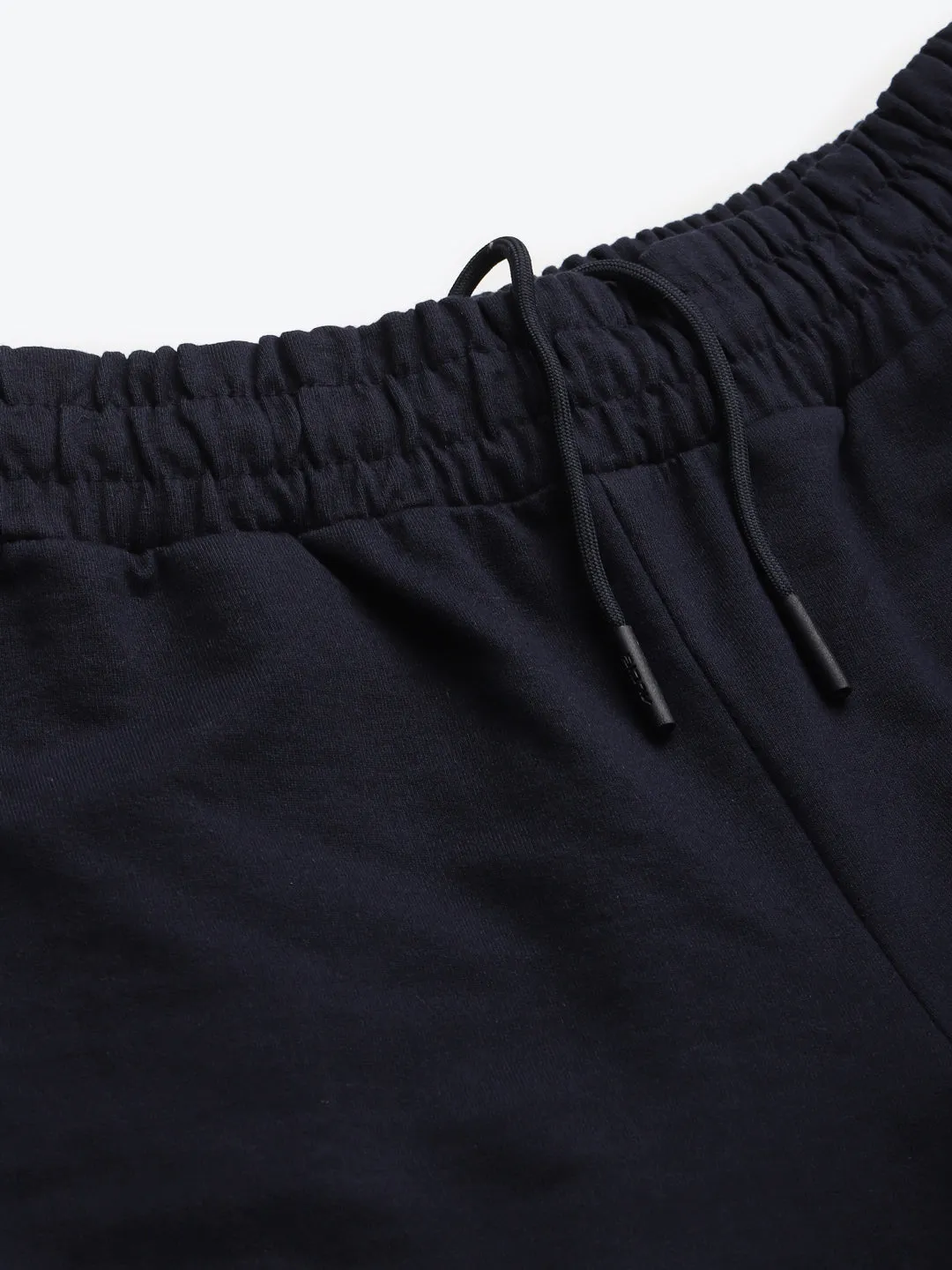 Structured fabric Alcis Women Navy Blue Solid Track Pants