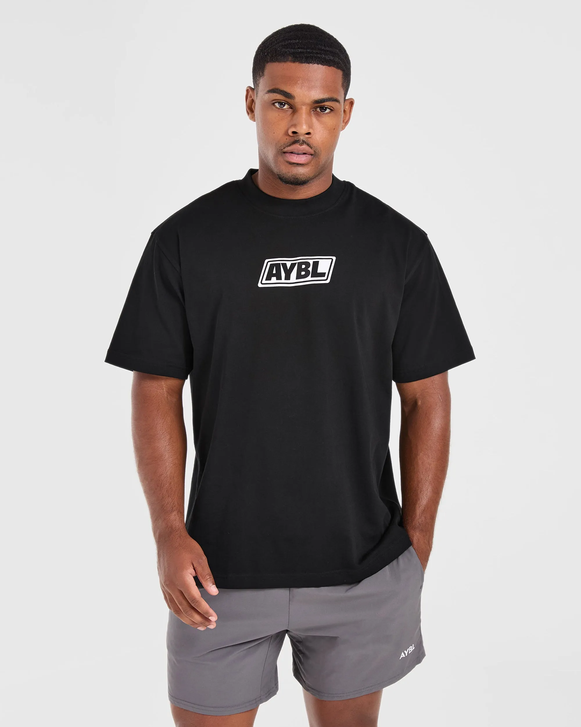Retro Oversized T Shirt - Black Daily Outfit