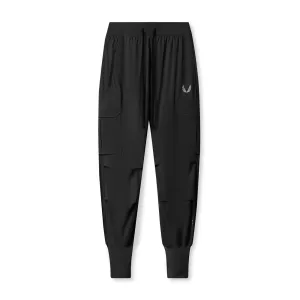 Everyday Comfort Weekend Style 1099. Tetra-Lite? Ice Cargo High Rib Jogger - Black