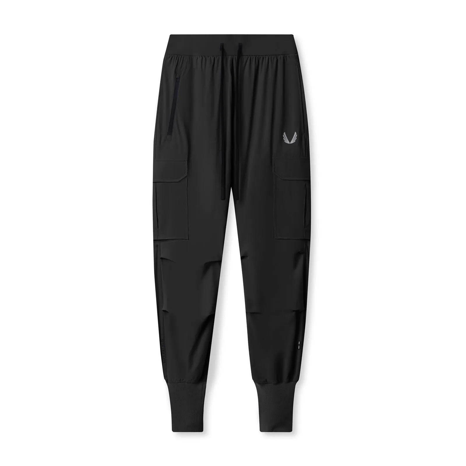 Everyday Comfort Weekend Style 1099. Tetra-Lite? Ice Cargo High Rib Jogger - Black