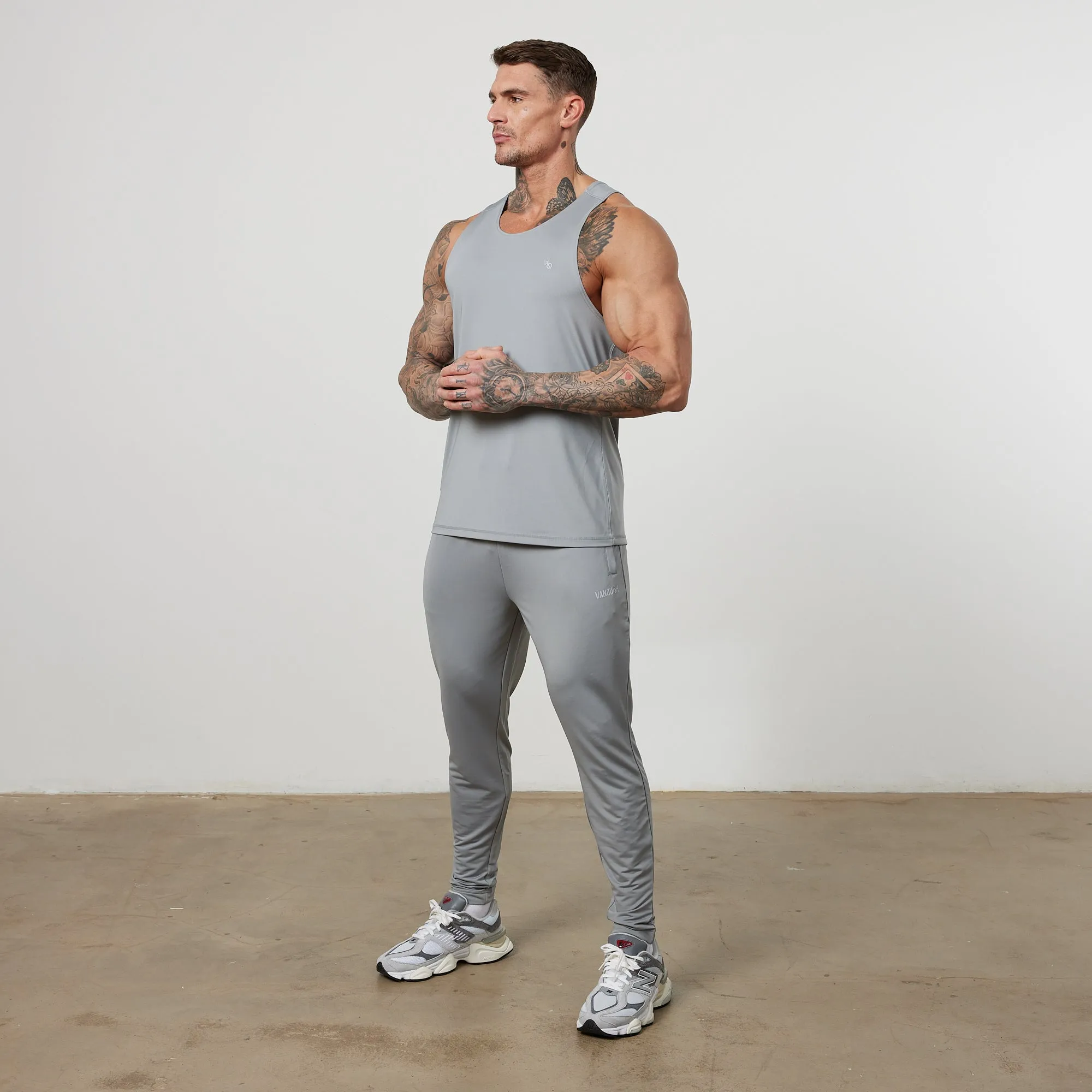 Vanquish Essential Steel Grey Performance Sweatpants Anti Static Finish