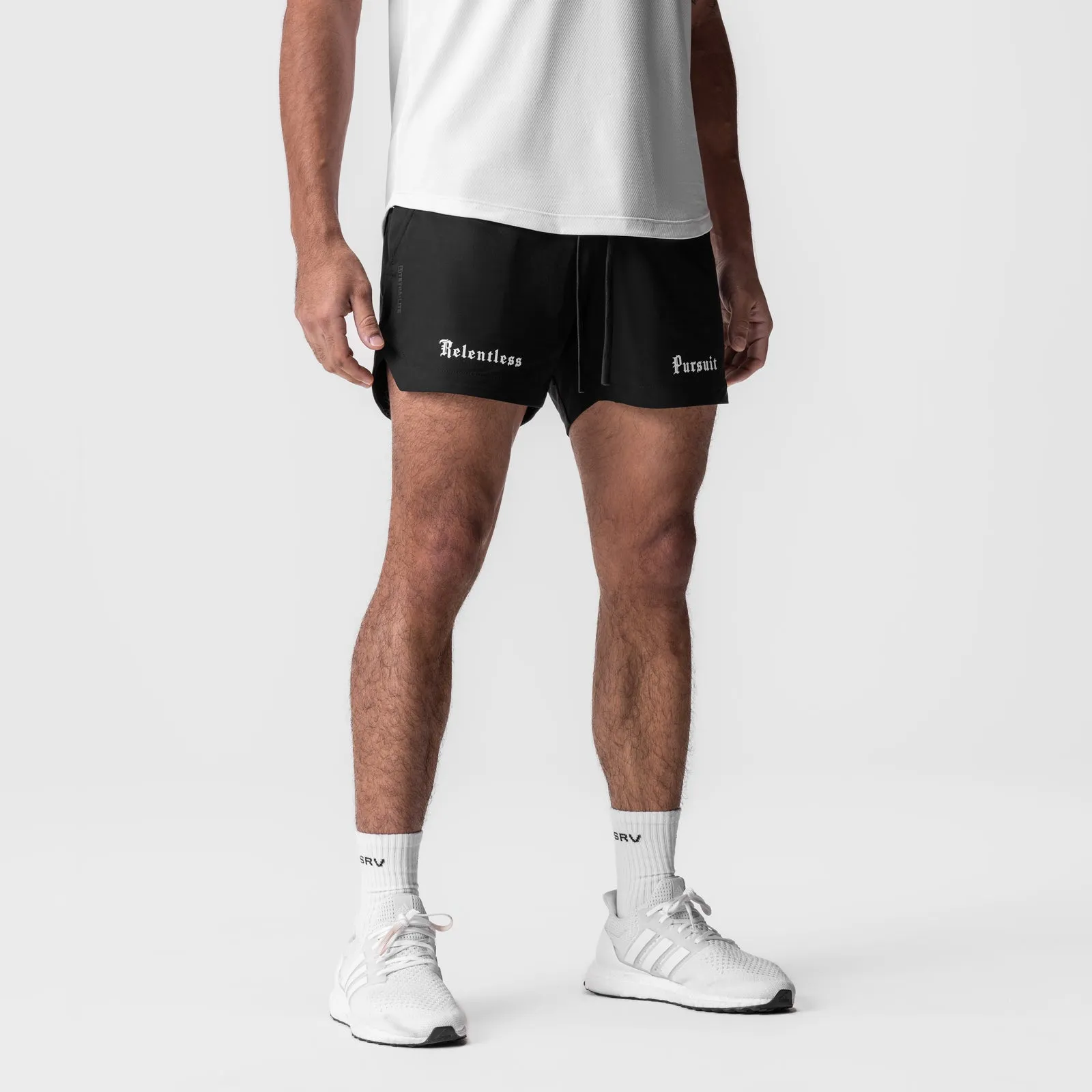 0751. Tetra-Lite? 5" Linerless Short - Black "RP" Breathable Design
