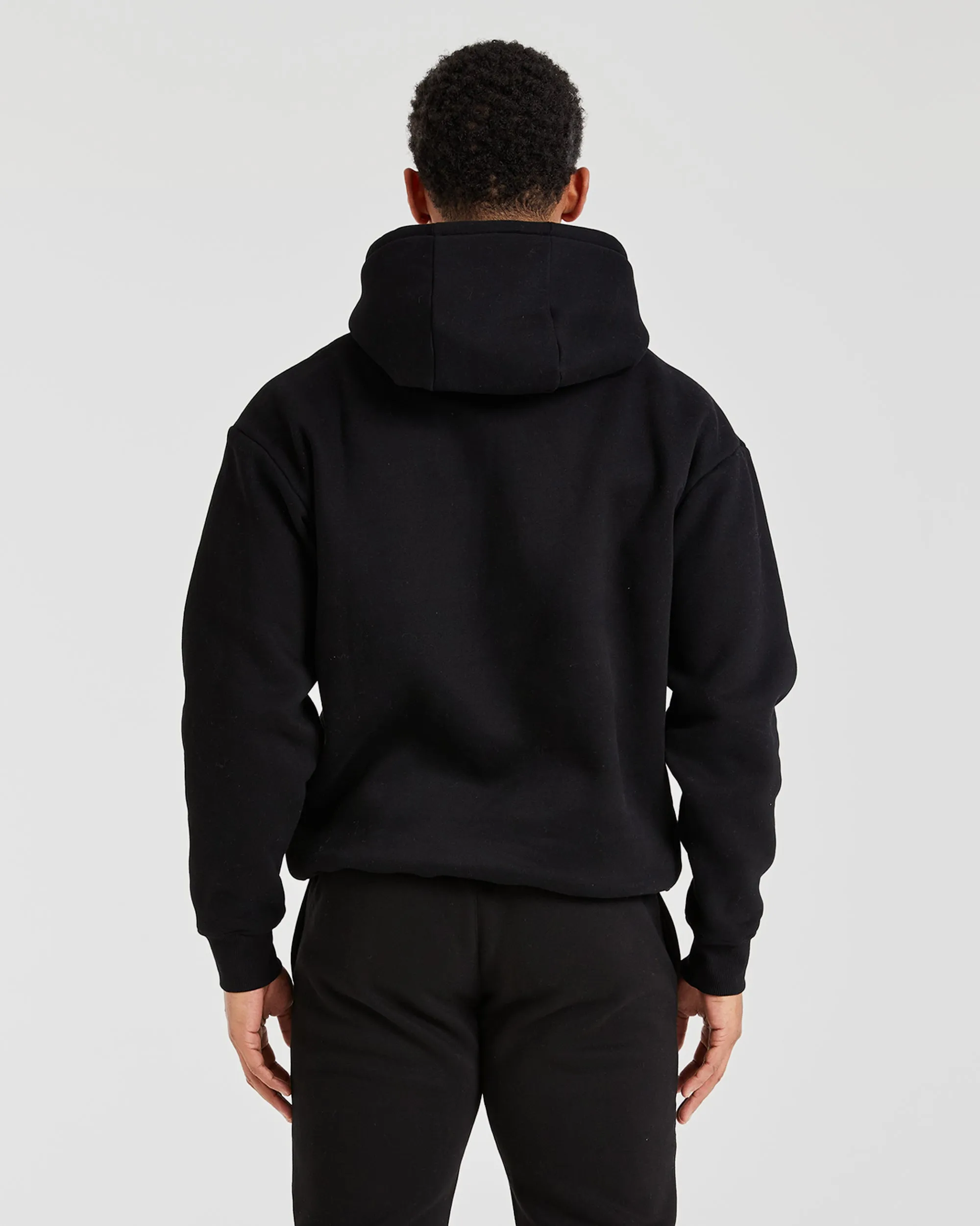 Warm Layer Essential Hoodie - Black