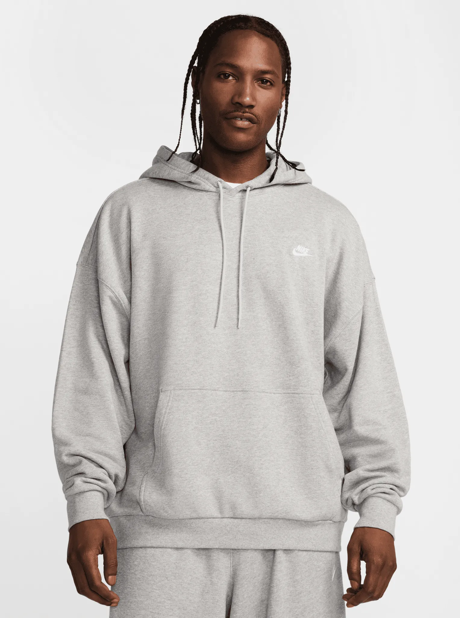 Soft Touch Feel Street Comfort French Terry Oversized Pullover Hoodie