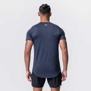 Animal Print 0660. AeroSilver? Established Tee - Navy "Box Logo"