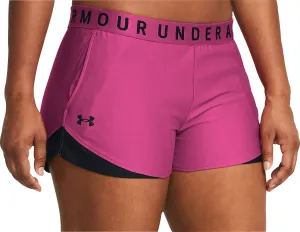 Under Armour Play Up 3.0 Womens Running Shorts - Pink High Rise Waist