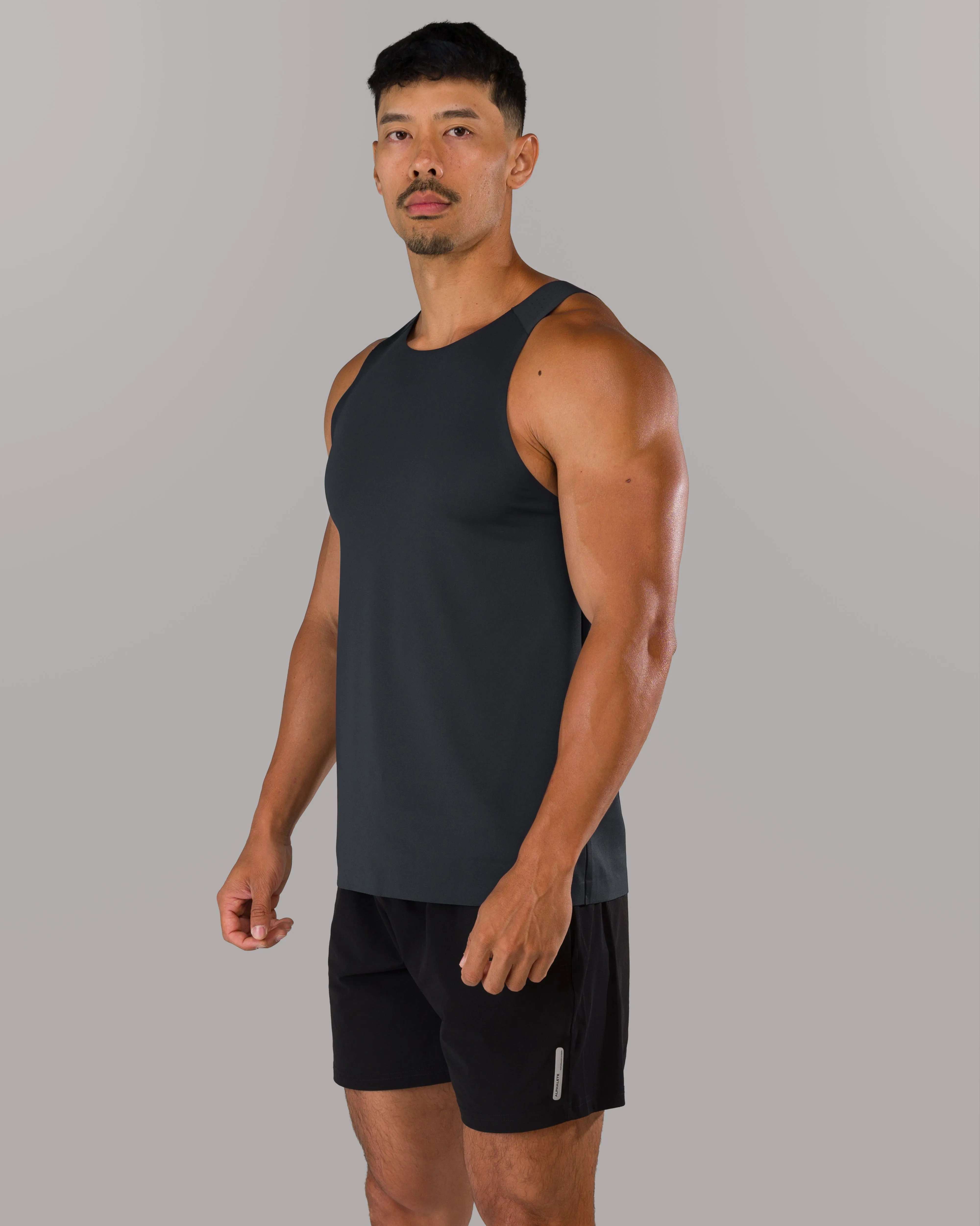 AeroFlex Vault Tank - Midnight Depth Performance Improvement Silicone Grip Hem