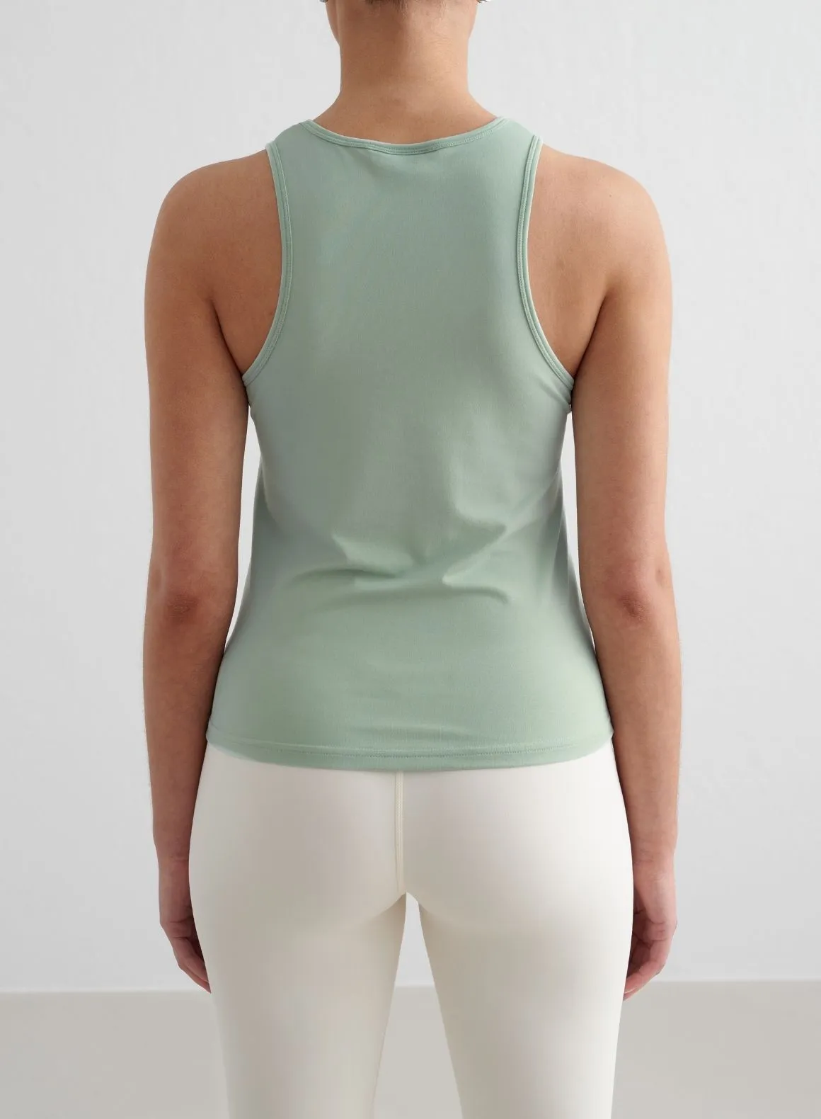 Small Size Reinforced Stitching Aqua Soft Basic Singlet