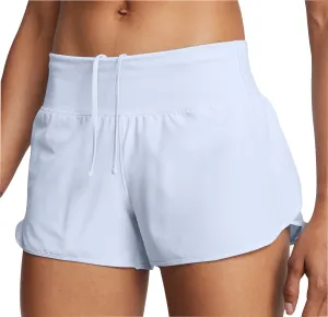 Effortless Wear Hidden Storage Compartment Under Armour Launch Pro 3 Inch Womens Running Shorts - Blue