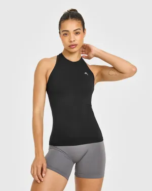 Silent Mood Club Mode Thermal regulation Go To Seamless Fitted Vest | Black