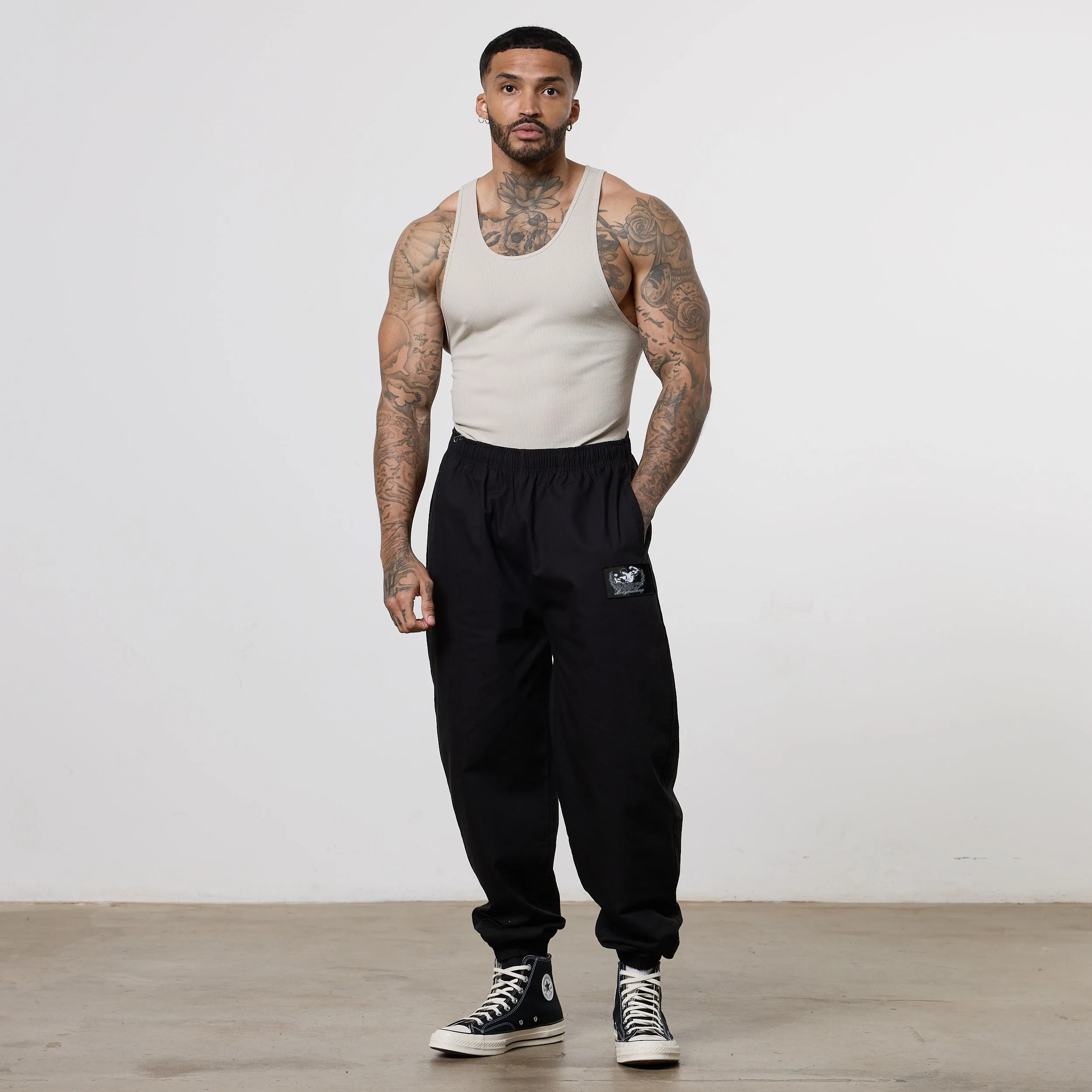 Vanquish Bodybuilding Black Lifting Pants Urban Edge