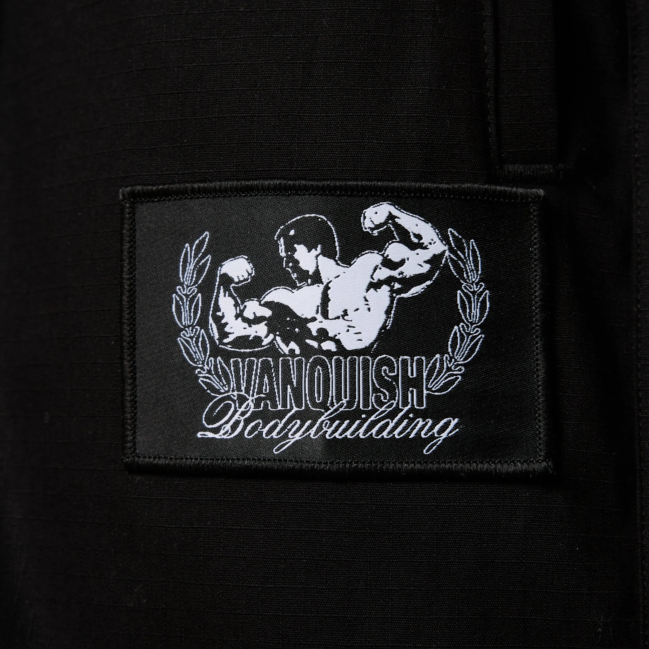 Vanquish Bodybuilding Black Lifting Pants MachineWashable Shape Retention