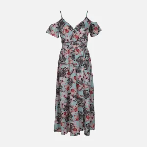 Layer Play HighDensityWeave WOMEN FLORAL LONG DRESS