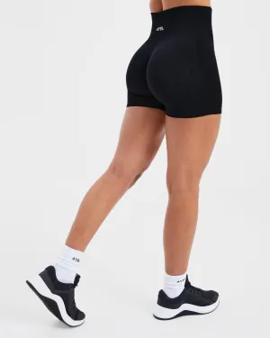 Hygienic Antimicrobial Layer Simple Style Free Shipping Empower Seamless Shorts - Black