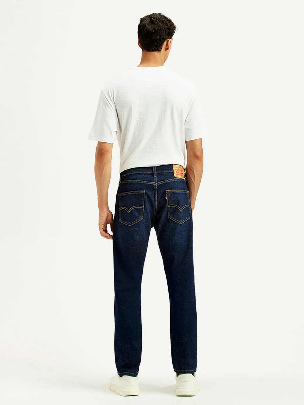 Men's 511 Dark Blue Slim Fit Mid Rise Jeans Versatile Relaxed Style Winter Warmth Professional Wear