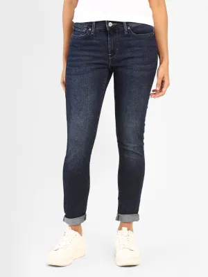 Women's 710 Blue Skinny Fit Mid Rise Jeans Affordable Durable
