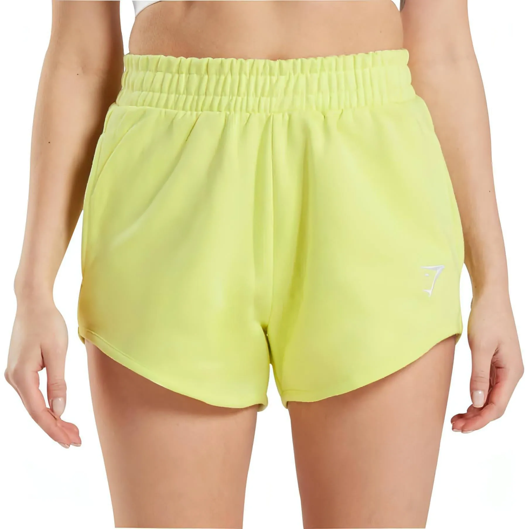 Lightweight Feel Gymshark Womens Training Sweat Shorts - Yellow