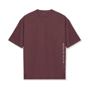 TaglessCollar 0822. AeroSilver? Oversized Tee - Plum