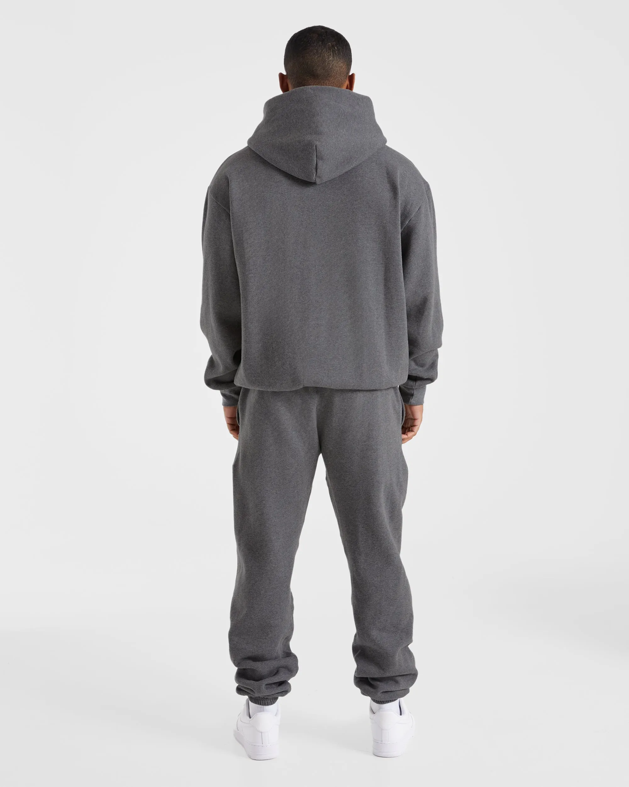 indoor relaxation Essential Oversized Hoodie - Charcoal Marl