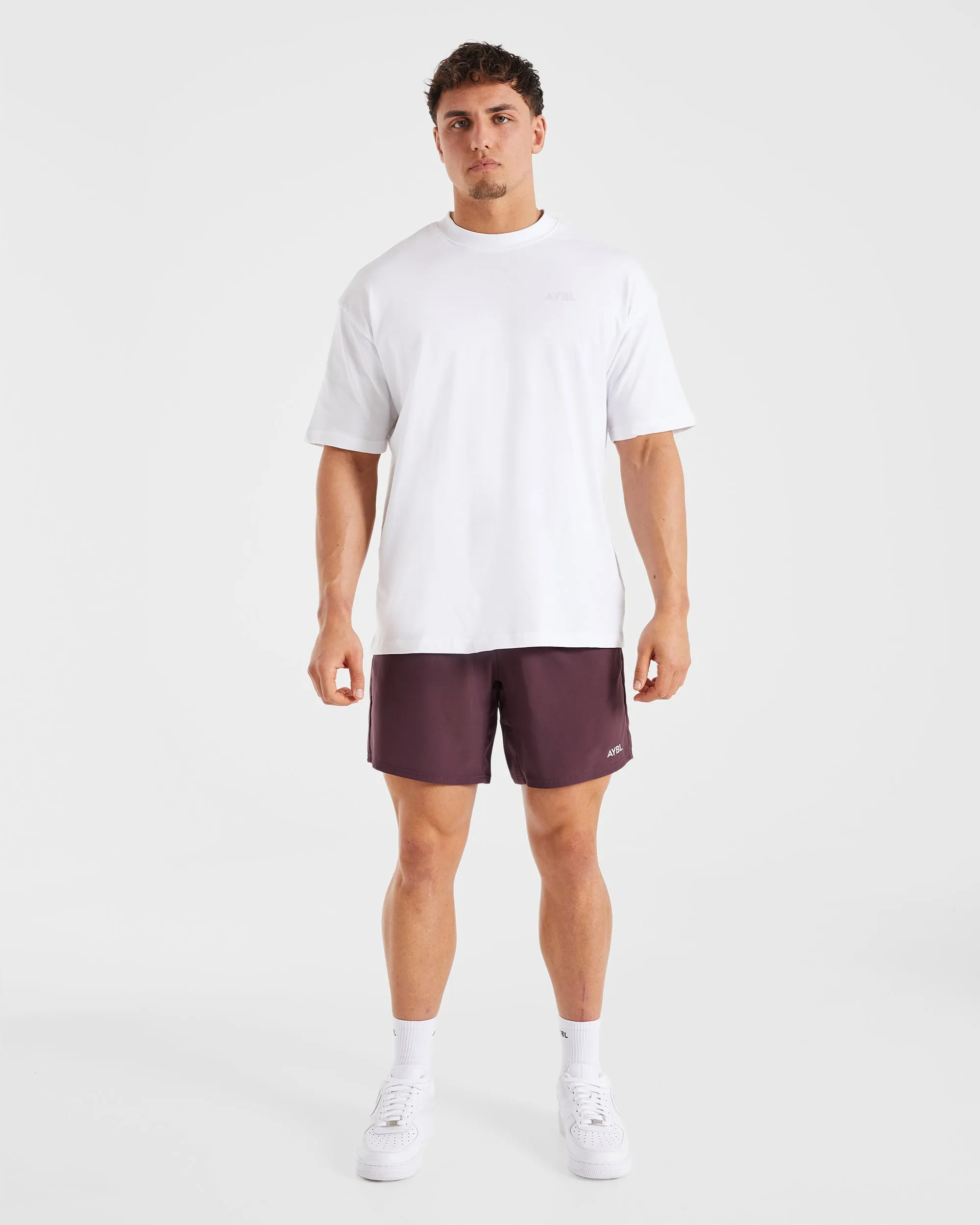 Essential Oversized T Shirt - White DoubleStitched Seams