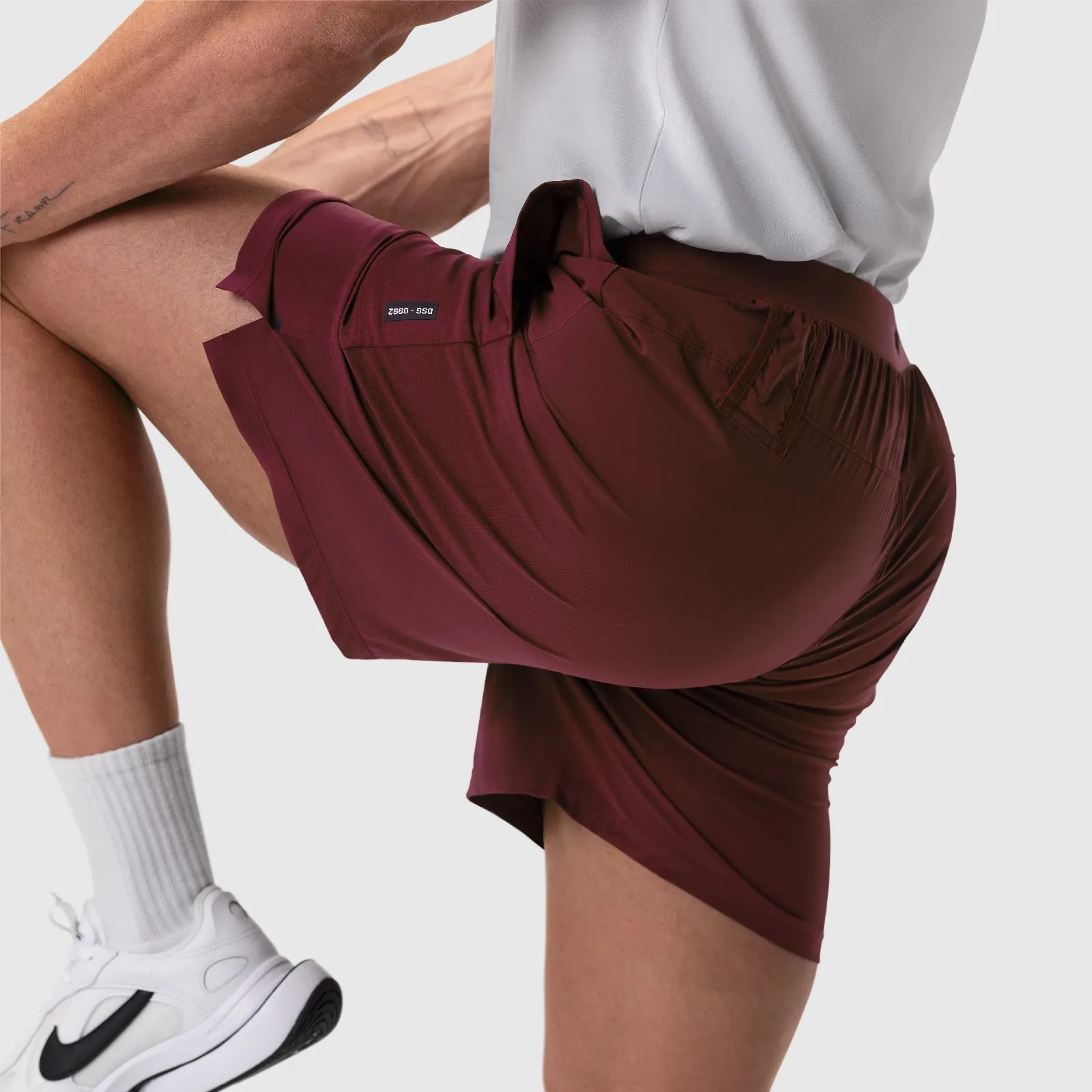 School Uniform cycling attire 0992. Aerotex? 6" Training Short - Crimson