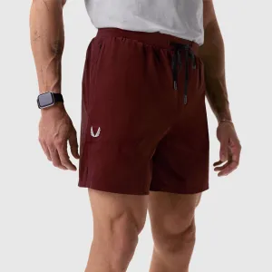 0992. Aerotex? 6" Training Short - Crimson Soft Waist