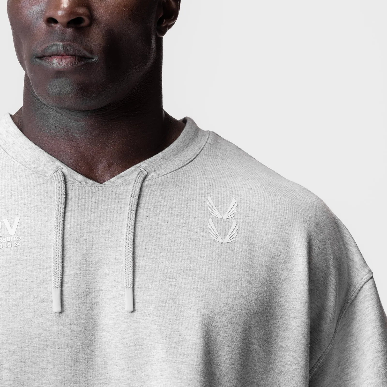 Anti Bacterial Treatment 0945. Micro-Terry Warm-Up Tee - Heather Grey