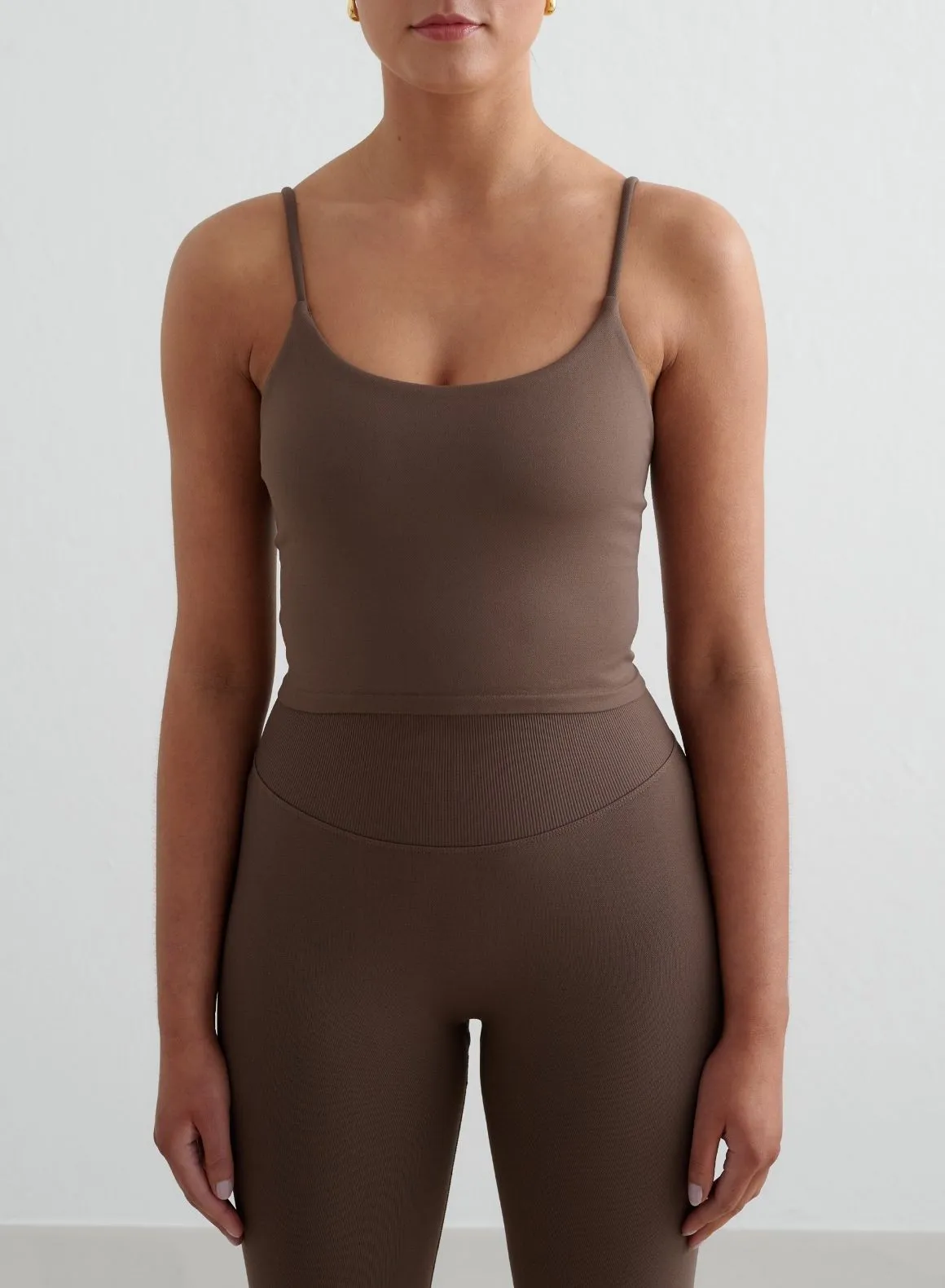 Macchiato Shape Seamless Strap Singlet Fresh Smooth Adjustable Interior