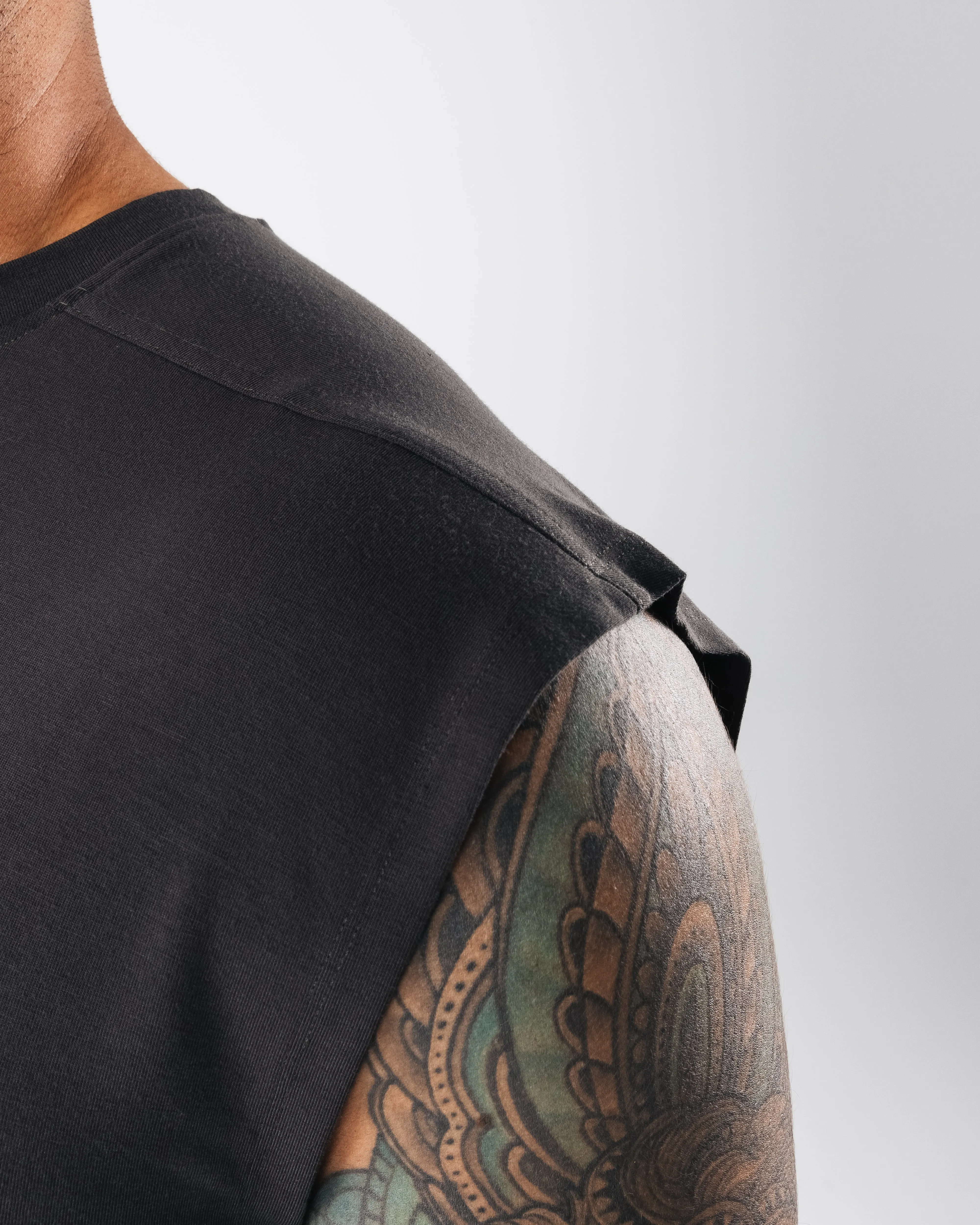 Zero Accent Tank - Dark Grey Soft Shell Fabric