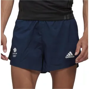 Pocket Reinforcement adidas Team GB Mens Running Shorts - Navy