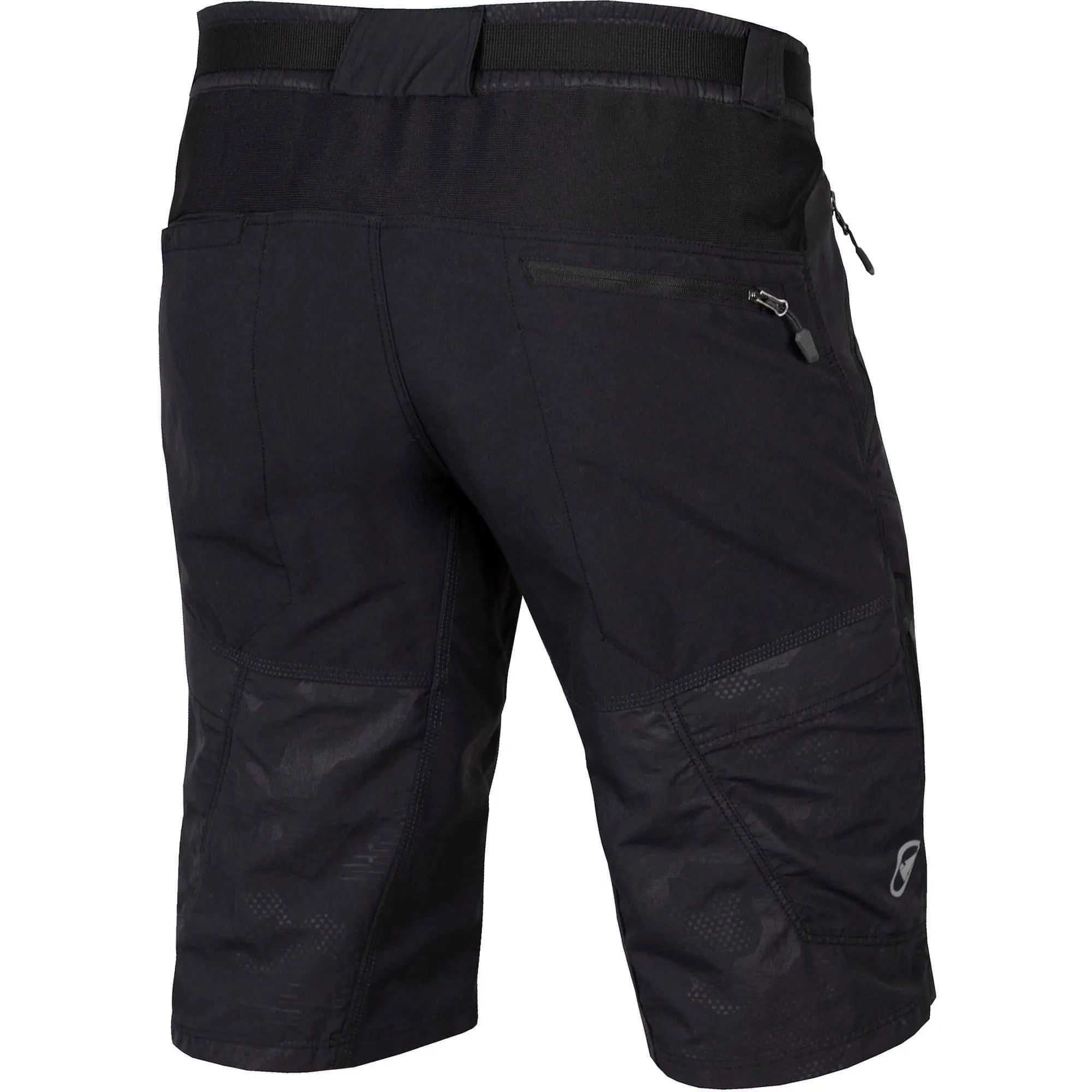 Endura Hummvee Mens Baggy Cycling Shorts With Liner - Black Anti Pilling Technology Flexible Gusset Design