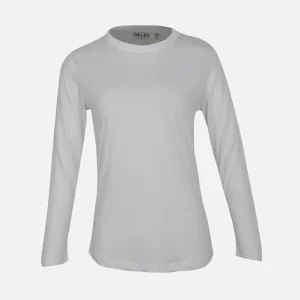 ReflectiveTrims WOMEN RELAXED HIGH NECK LONG SLEEVE TEE