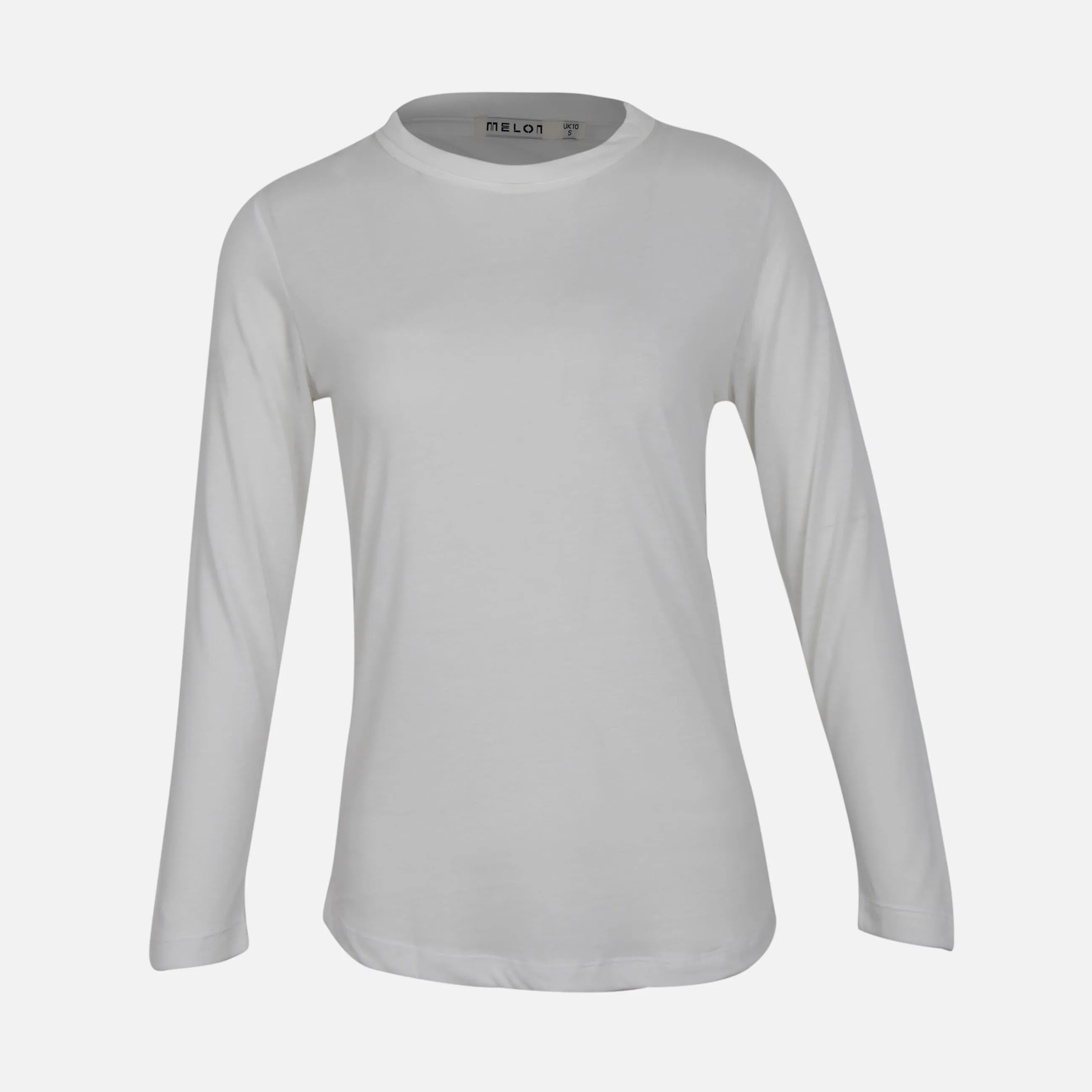 ReflectiveTrims WOMEN RELAXED HIGH NECK LONG SLEEVE TEE