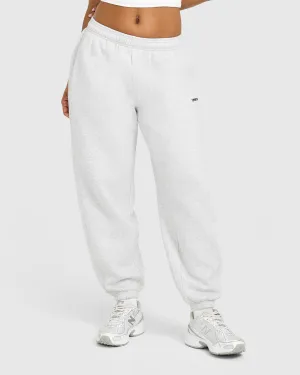 Quick Conversion Hem Noise Reduciting Fabric SnagFree Fabric Treatment Foundations Oversized Joggers | Light Grey Marl