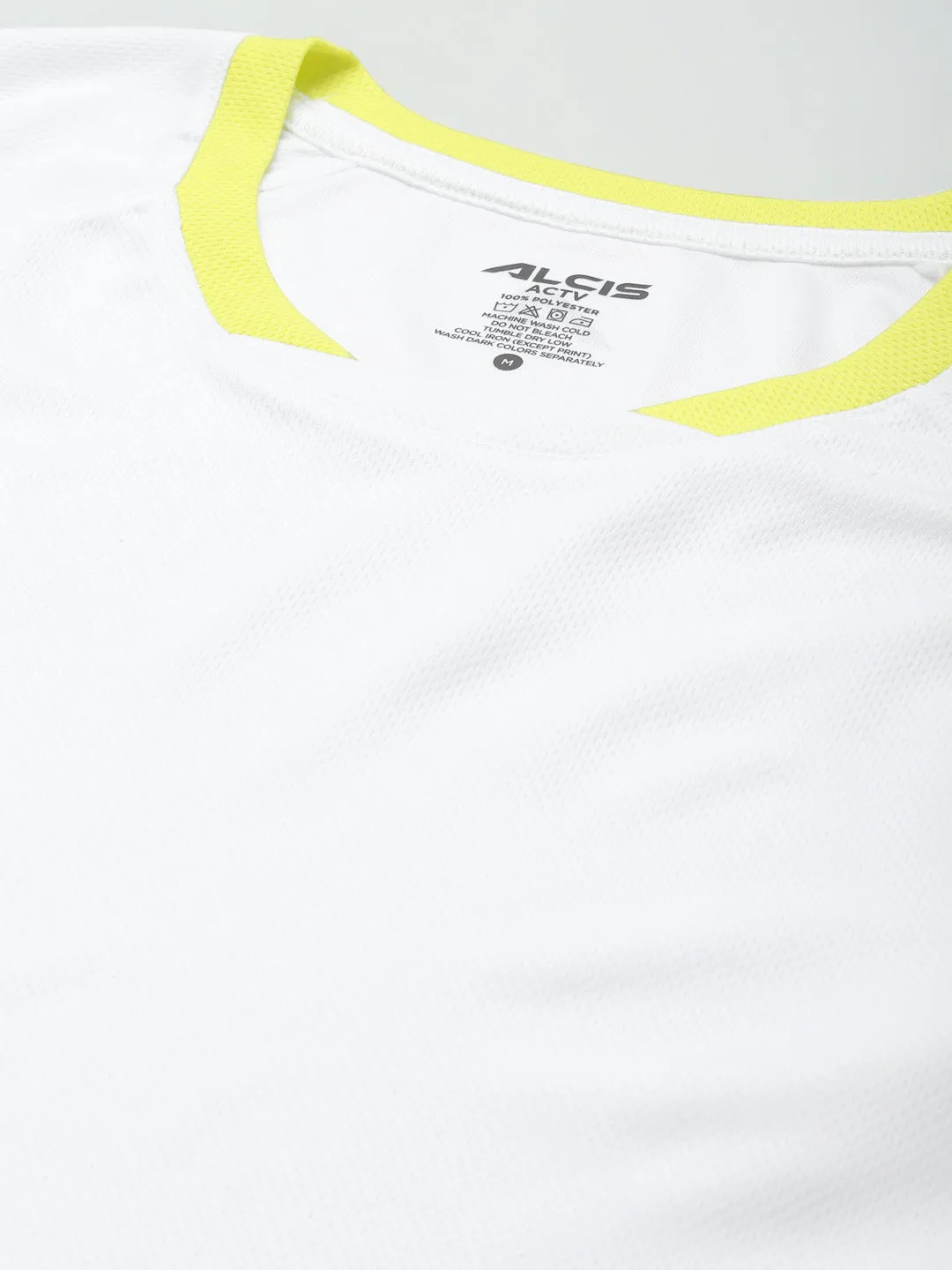 Work Safe Alcis Men White Typography Printed Slim Fit T-shirt