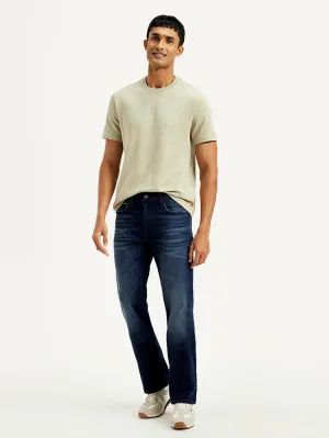 Beach Day Breathable Textured Family Style Autumn Days Men's 527 Blue Bootcut Fit Mid Rise Jeans