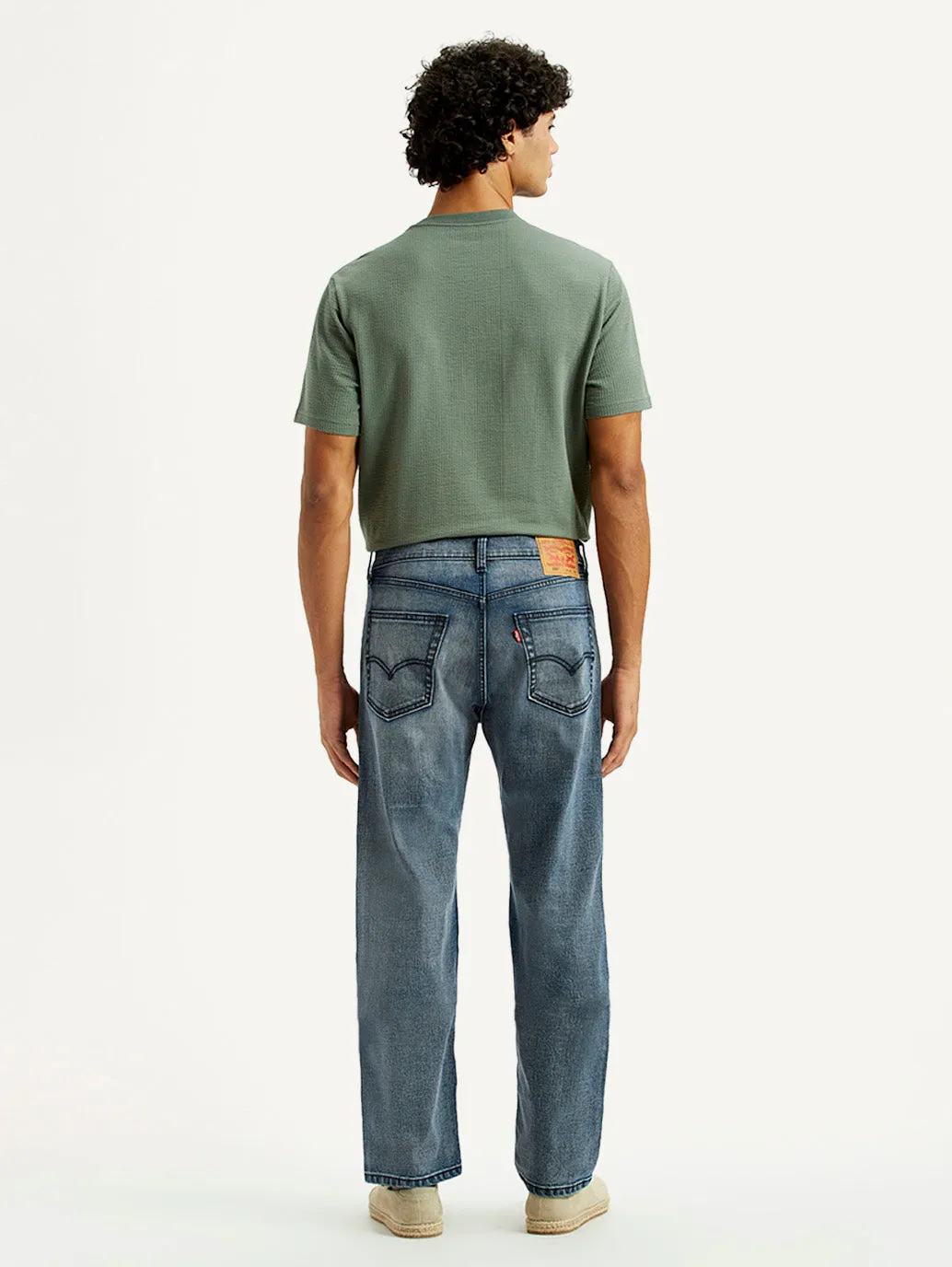 Affordable Durable Timeless Feel Men's Tinted 505 Dark Indigo Straight Fit Mid Rise Jeans