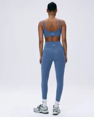 Tummy Control Casual Wearer School Sports Ultimate Leggings - Vintage Blue