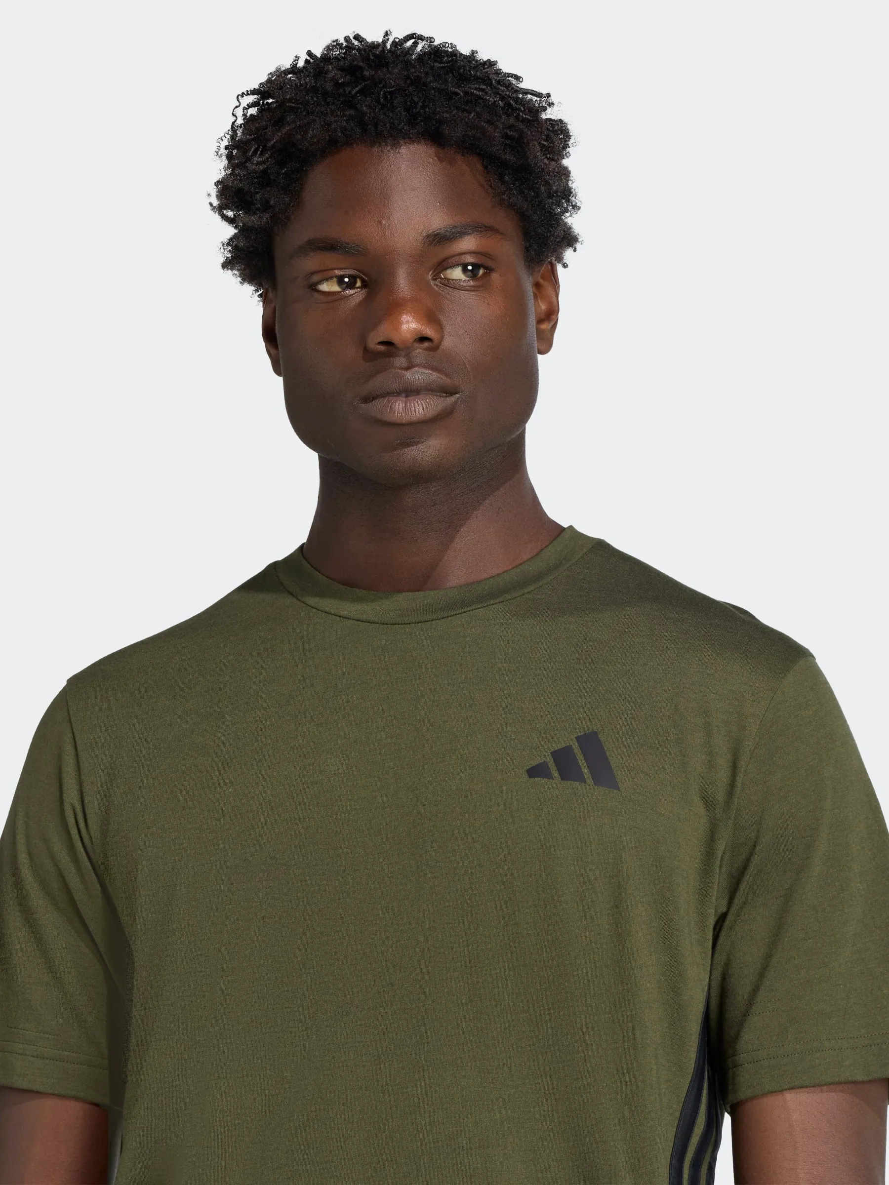 Anti Pilling Surface Flexible Cut Feelready 3-Stripes T-Shirt