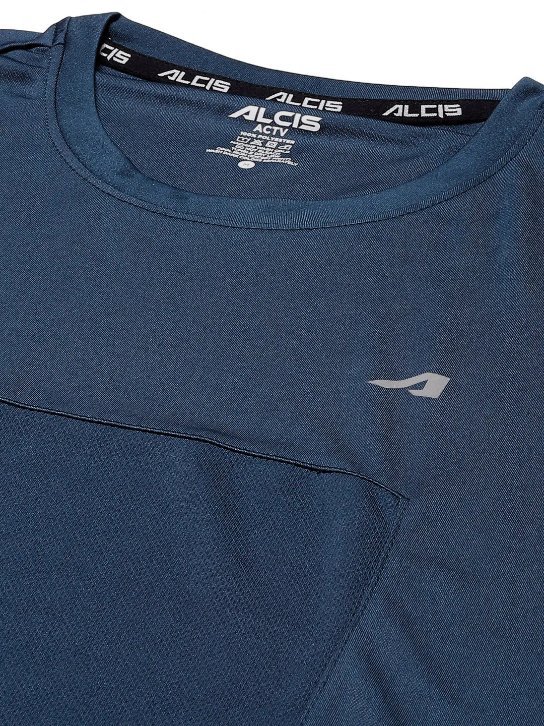 Nordic Light TearResistantMaterial Alcis Men Navy Blue Solid T-shirt