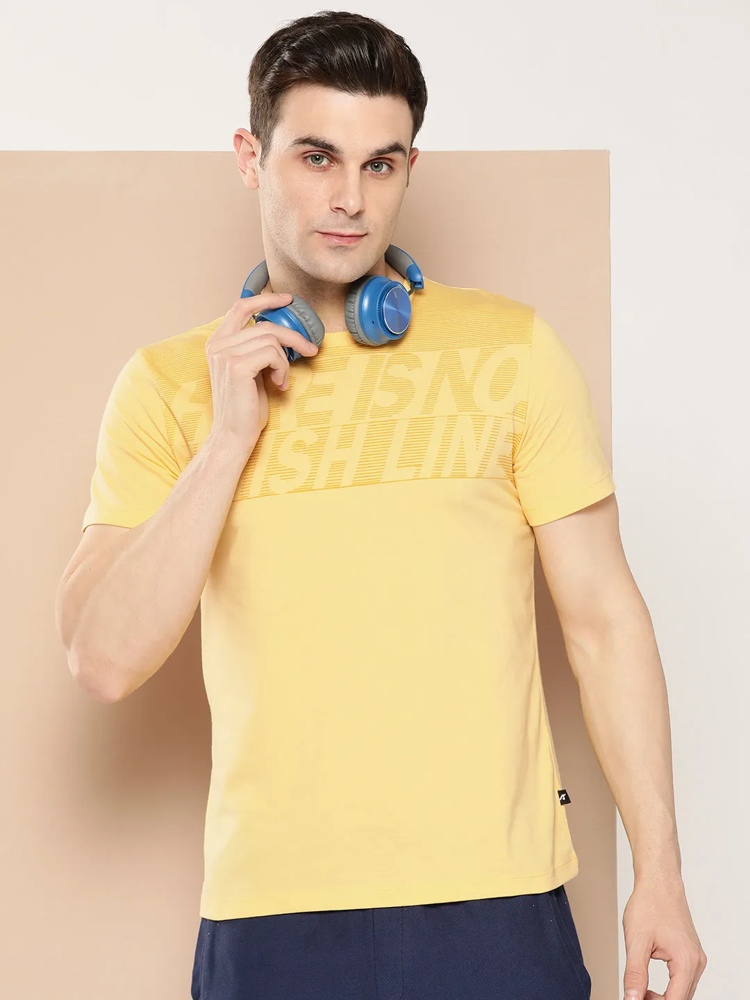 Half-Tone Graphic Tee Recycled Polyester Blend FlexibleNeckline