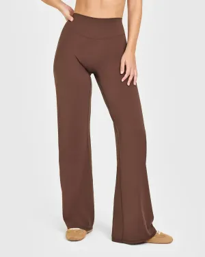 Zipper Closure ReflectiveSafetyDetails SoftMotion? Straight Leg Bottoms | Espresso Brown