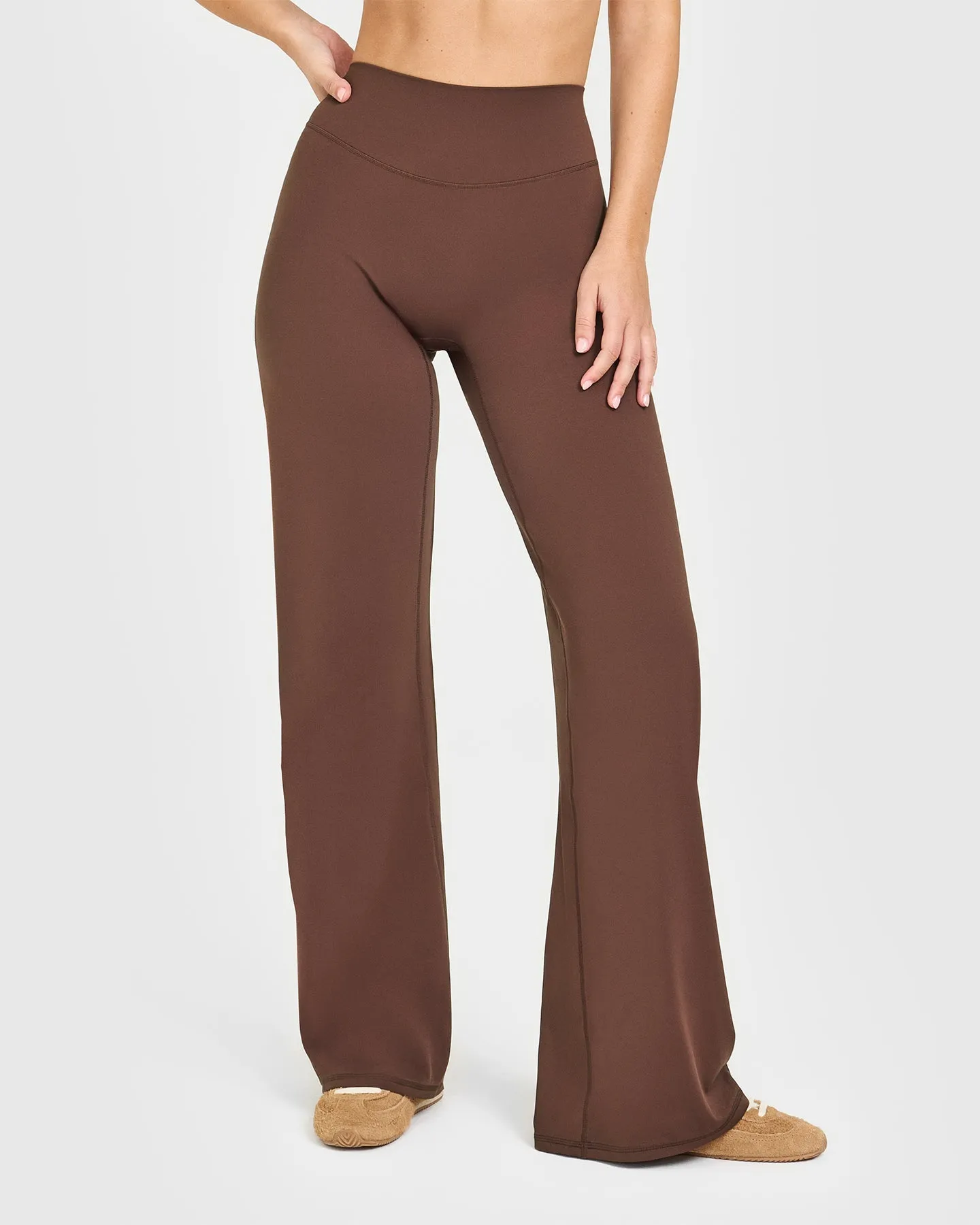 Zipper Closure ReflectiveSafetyDetails SoftMotion? Straight Leg Bottoms | Espresso Brown
