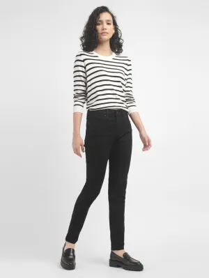 Urban Explorer Evening Stroll Casual Friday Women's 721 Black Skinny Fit High Rise Jeans