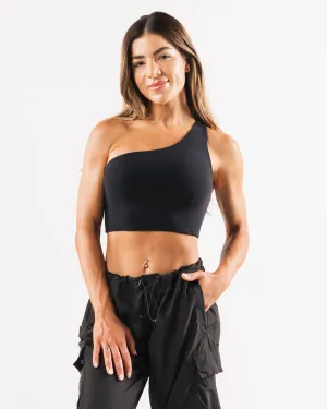 Lightweight Feel Anti Chafe Design Vale Bra - Black