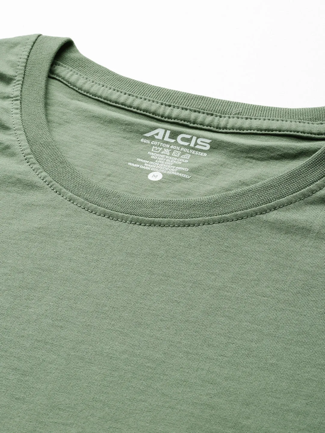 Alcis Men Green Black Typography Printed Dry Tech Slim Fit Sports T-shirt WaterRepellent Coating ZeroRestrictionMobility