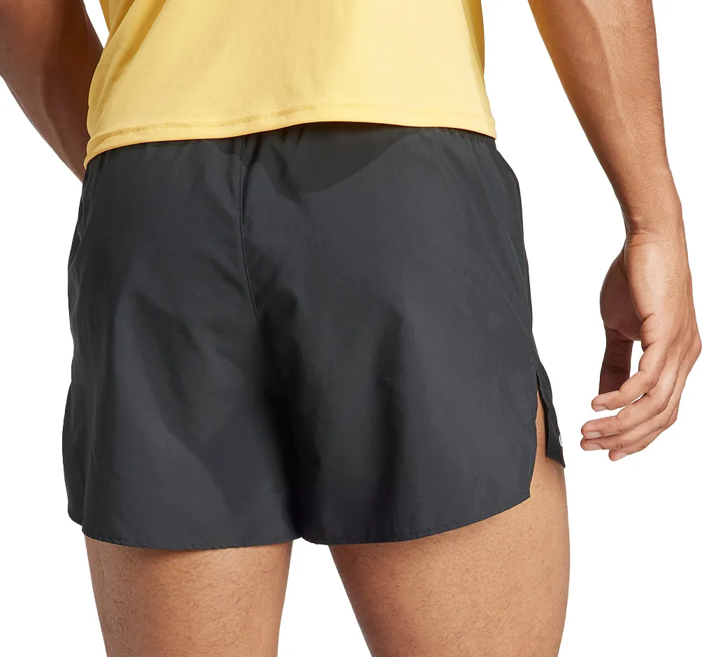 adidas Adizero Essentials Mens Running Shorts - Black kids wear Urban Fashion