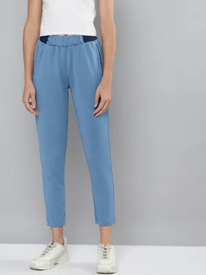 Eco Friendly Dye All Purpose Alcis Women Blue Solid Slim Fit Track Pants